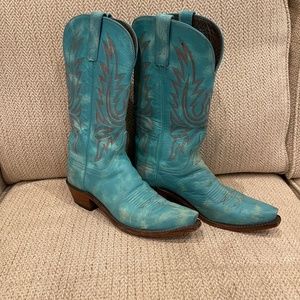 LUCCHESE 1883 Turquoise leather